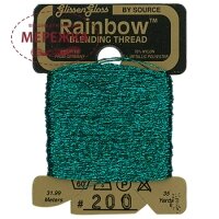 ФотоGlissen Gloss Rainbow Blending Thread Dark Teal Green RBT200