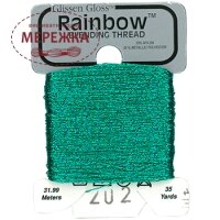 Glissen Gloss Rainbow Blending Thread Light Teal Blue RBT202