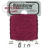 Фото Glissen Gloss Rainbow Blending Thread Blue red RBT610