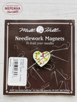 Магнітний тримач для голок Mill Hill Floral Heart MHMAG5 фото