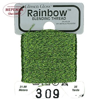 Фото Glissen Gloss Rainbow Blending Thread Olive Green RBT309