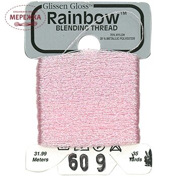 Фото Glissen Gloss Rainbow Blending Thread Iridescent Pale Pink RBT609