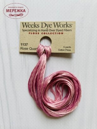 Муліне ручного фарбування Weeks Dye Works Rose Quartz 1137 фото