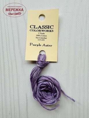 Фото Муліне ручного фарбування Classic Colorworks Purple Aster CCT-070