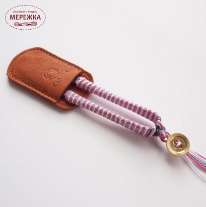 Ножиці-кусачки Cohana для ниток Shozaburo з шовковою тасьмою Iga Pink фотографія