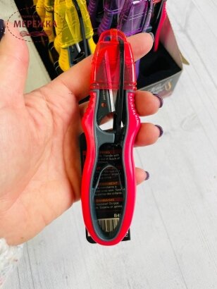 Фото ножиці-кусачки з гумовими ручками В4802