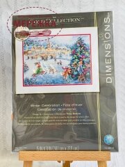 Набір для вишивання хрестиком Dimensions Зимові свята фото