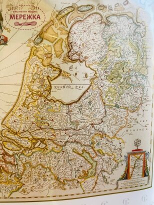 Фото набору для вишивання хрестиком Thea Gouverneur Карта Нідерланд 1073